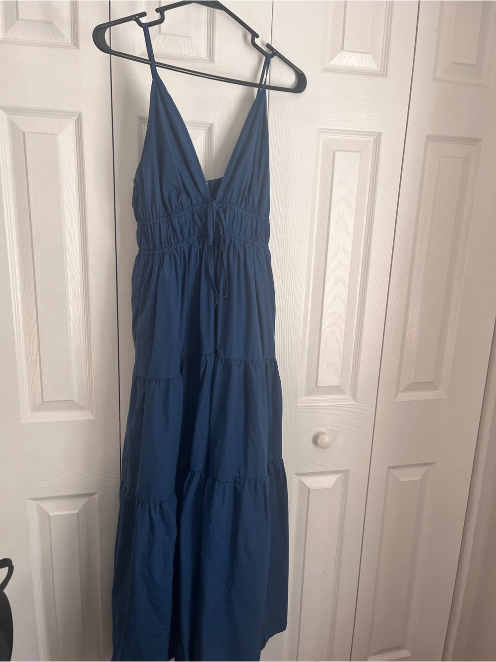 YFB Maxi Dress plunging neckline in Blue